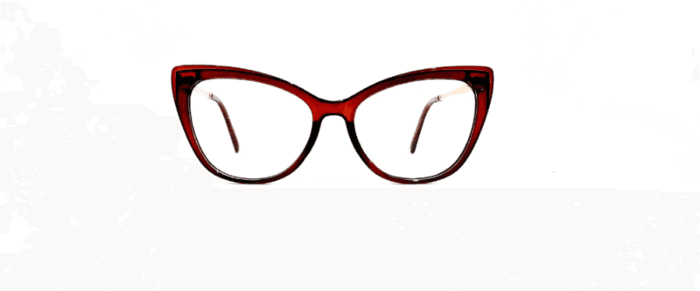 Armazón para lentes inyectado realizado en poliamida, con bisagras en acero inoxidable y patillas resistentes. Los armazones para lentes vienen con estuche.