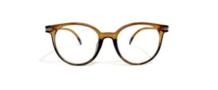Anteojos antireflex realizados en pasta, con lentes en policarbonato y tratamiento blue ligth. Los anteojos tienen bisagras plásticas y vienen con funda.